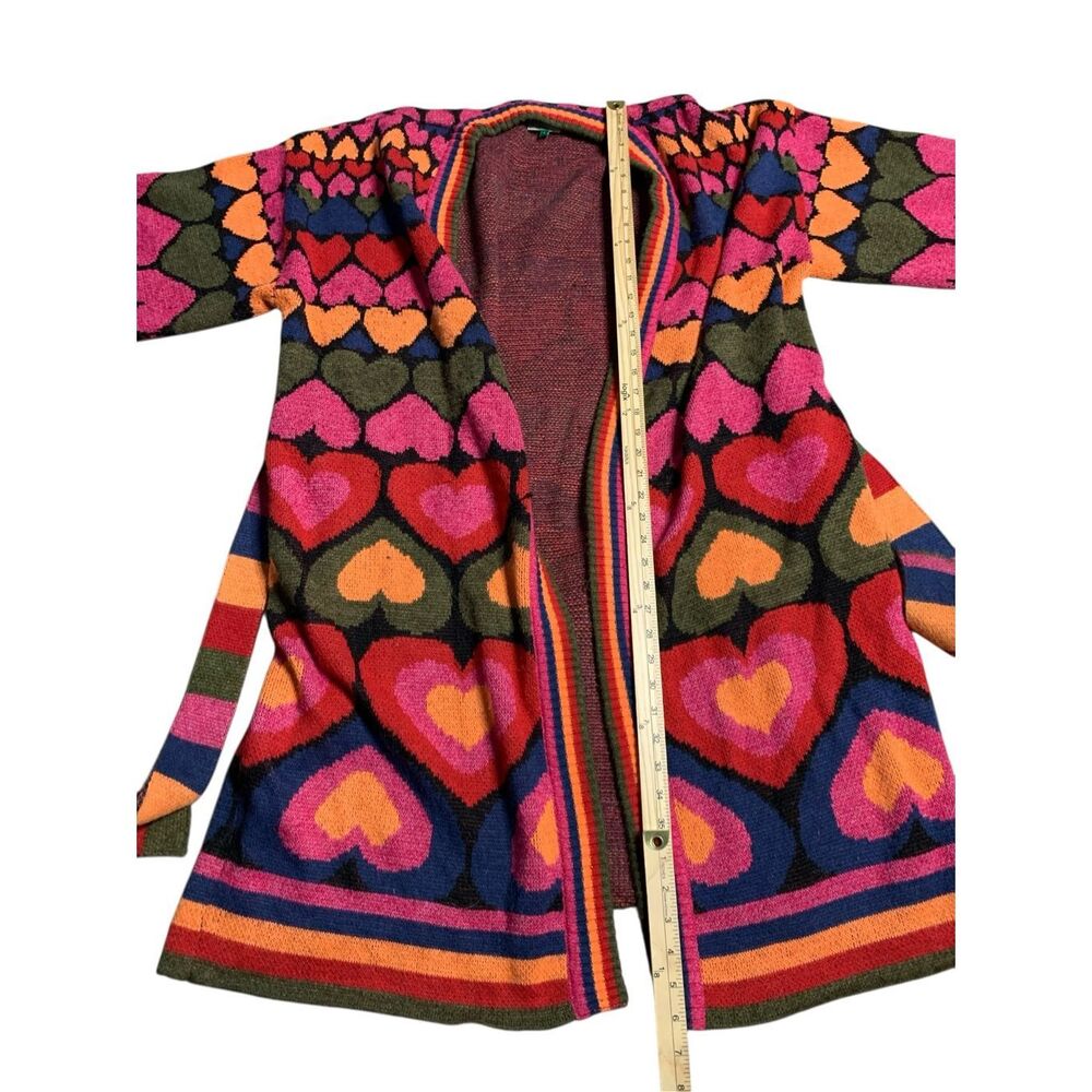 Beautiful  Farm Rio Full of Hearts Midi Cardigan Good condition - Picture 16 of 16